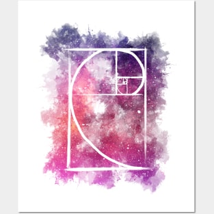 Fibonacci Galaxy Posters and Art